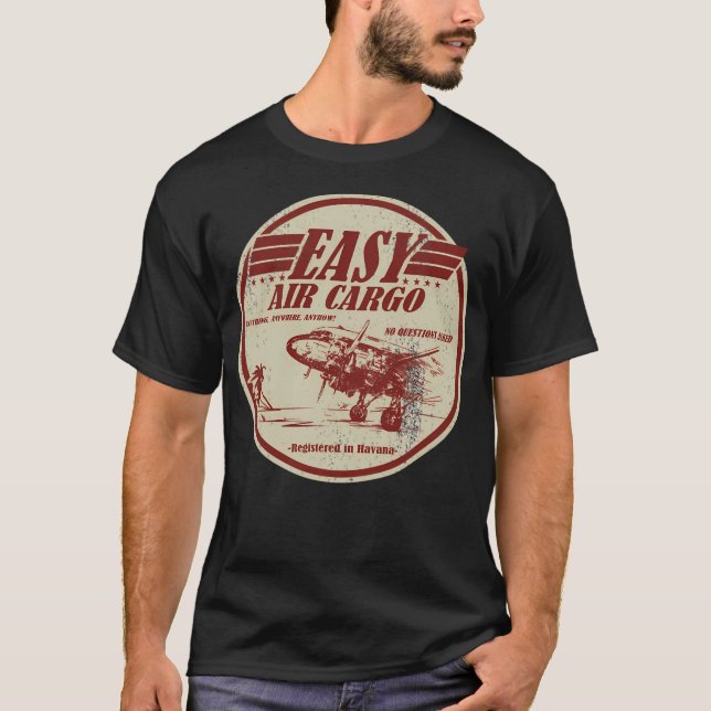 C-47 Skytrain - Dc-3 Dakota Easy Air Cargo (Distre T-Shirt (Vorderseite)