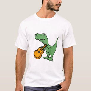 C.A.T-Rex jouant le T-shirt de guitare