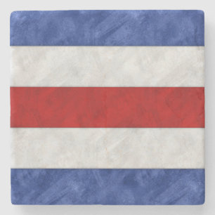 C Charlie Wasserfarbe Wasserzeichen Seeflagge Steinuntersetzer