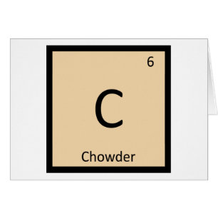 C - Chowder Chimie Symbole du tableau périodique