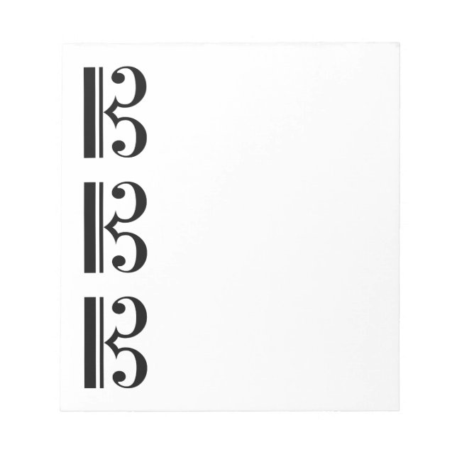 C-Clef Notizblock (Vorderseite)