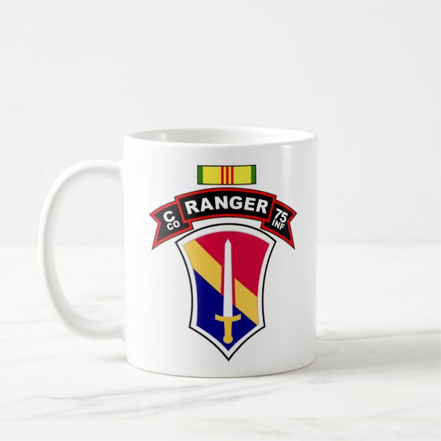 C Co, 75. Infanterie - Förster - 1FFV, Vietnam Kaffeetasse (Links)