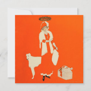 C Coles Phillips „Heilige von heute“ Fadeaway Girl Dankeskarte