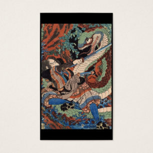 C. de peinture japonais samouraï 1800's