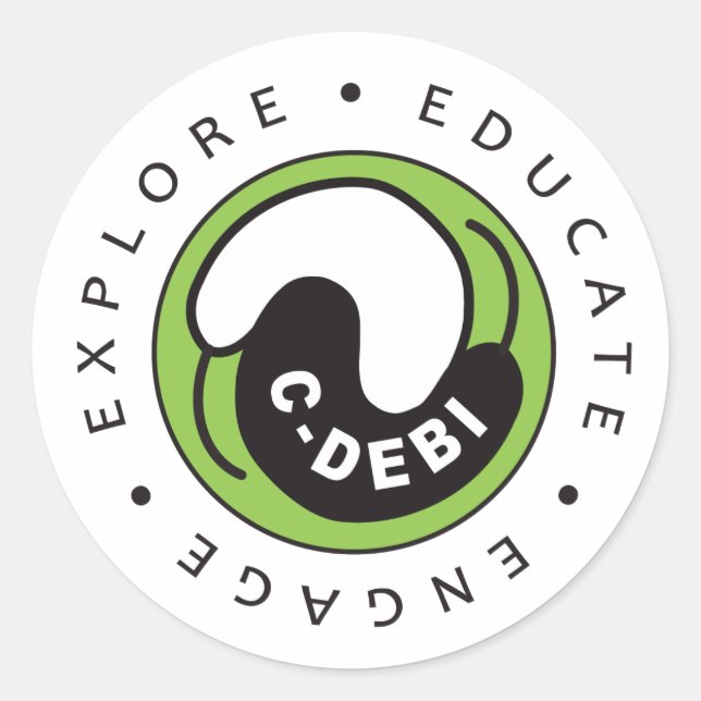 C-DEBI-Aufkleber EEE Runder Aufkleber (Vorderseite)