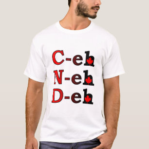 C-eh N-eh D-eh Kanada-Shirt kanadischer Stolz T-Shirt