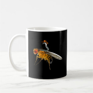 C Elegano Riding Drosophila Fly Model Organism Rod Kaffeetasse