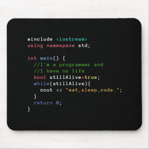 C++ Endlosschleife essen Schlaf-Code Mousepad