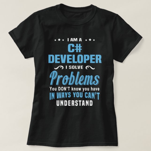 C#-Entwickler T-Shirt (Design vorne)