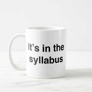 C’est dans le Syllabus Coffee Mug
