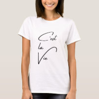 C est La Vie Popular Französisch Zitat Typografie 