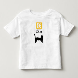 C est le Chat (die Katze, Französisch) Kleinkind T-shirt