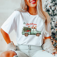C’est Noël Camion Vintage avec T-shirt Chats