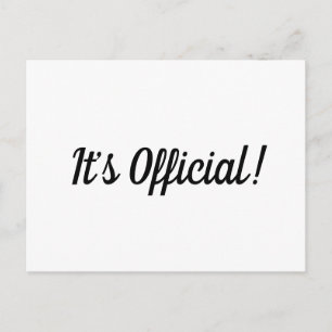 C’est officiel ! Faire-part Mariage Elopement