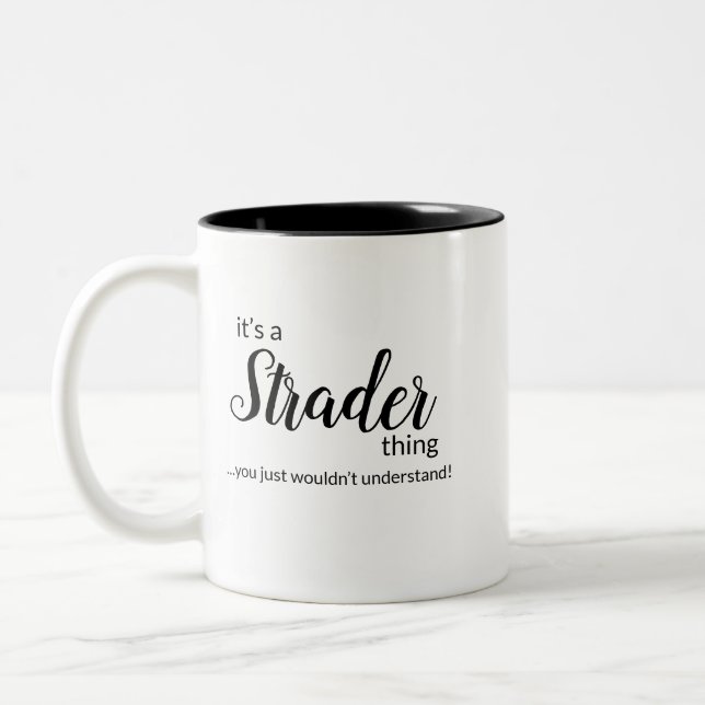 C’est plus difficile... Mug à café à deux tons (Gauche)