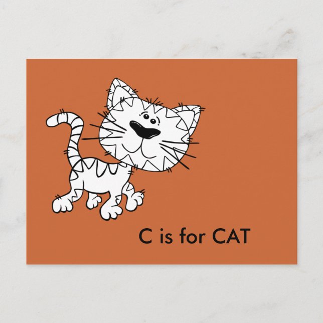 "C" est pour la carte mémoire Cat Alphabet (Devant)