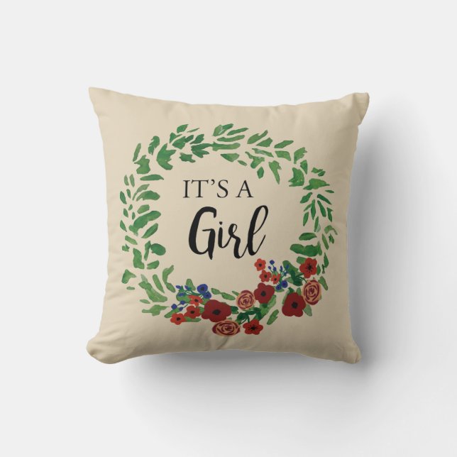 C’est une fille Coussin de la révélation de genre (Recto)