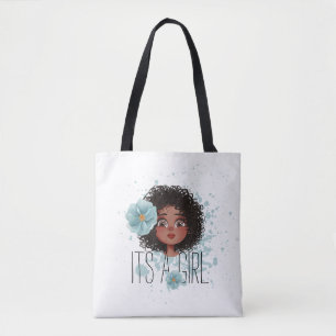 C’est une fleur bleue fille, petite fille, sac fou