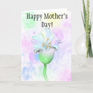C’est une fleur - je pense! ! Carte de fête des mè