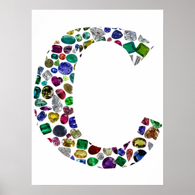 C Initial Gem Design Poster (Vorne)
