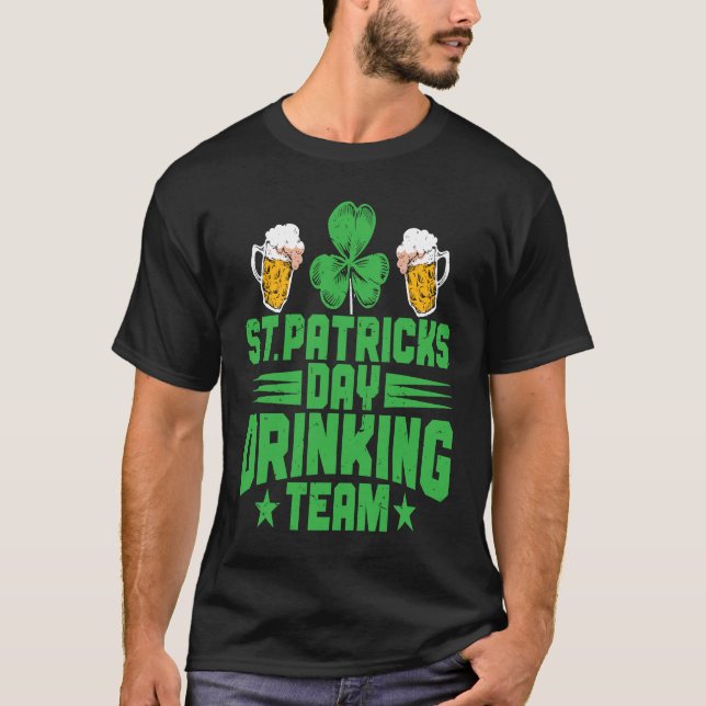 C  Irish St Patrick's Day Drinking Team T-Shirt (Vorderseite)