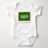 C ist für Chalkboard Green School Slate Math ABCs