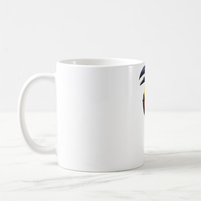 C ist für Channel Billed Toucan Kaffeetasse (Links)