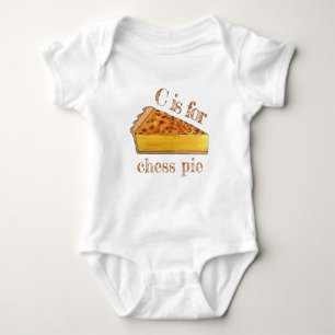 C ist für Chess Pie Virginia Süd US Cuisine Baby Strampler