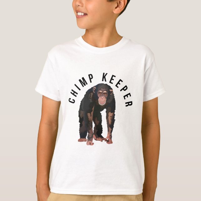 C ist für Chimp Keeper T-Shirt (Vorderseite)