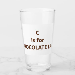 c ist für choc-Labrador Glas
