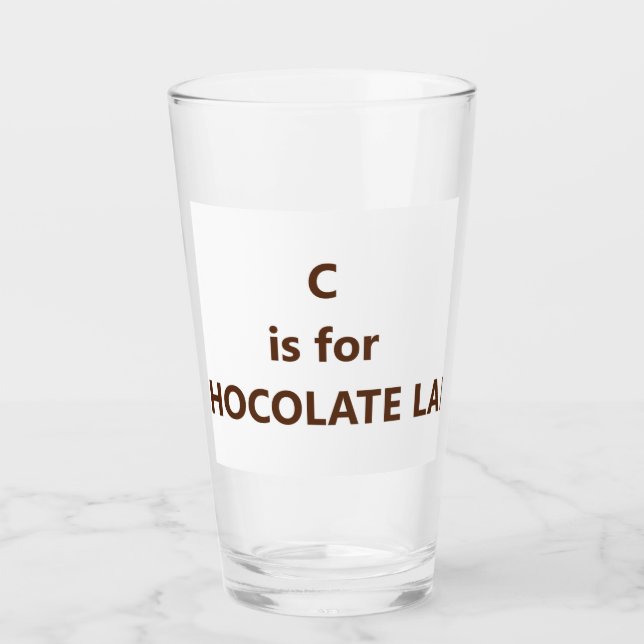 c ist für choc-Labrador Glas (Vorderseite)