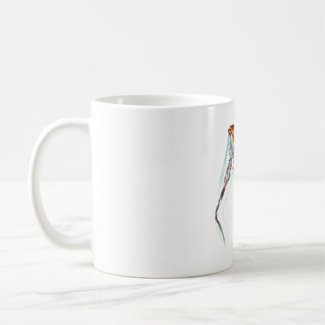 C ist für Compass Jellyfish Kaffeetasse (Links)