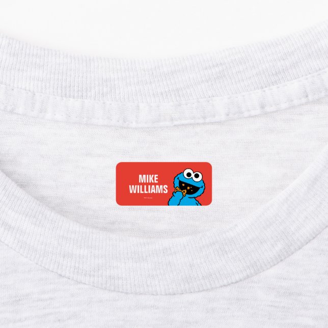 C ist für Cookie Monster | Name hinzufügen Etiketten (Befestigt)