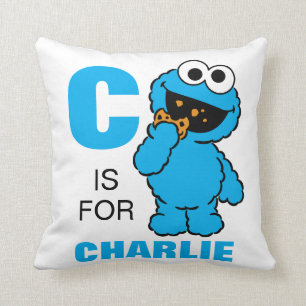 C ist für Cookie Monster   Name hinzufügen Kissen