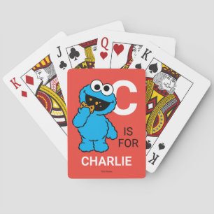 C ist für Cookie Monster   Name hinzufügen Spielkarten