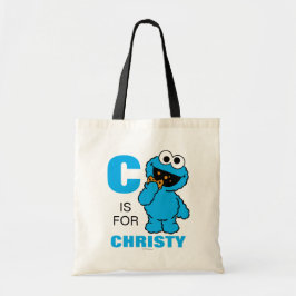 C ist für Cookie Monster | Name hinzufügen Tragetasche