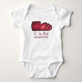 C ist für Cranberry Erntedank Weihnachtsessen Baby Strampler