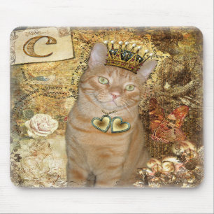 C ist für Katze - Tabby-Katze Mousepad