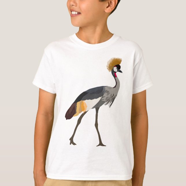 C ist für Kronenkrane T-Shirt (Vorderseite)