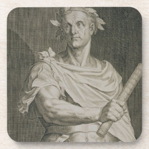 C. Julius Cäsar (100-44 BC) Kaiser von Rom engra Untersetzer
