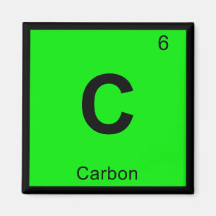 C - Kohlenstoff-Chemie-Periodensystem-Symbol Magnet
