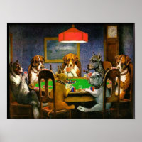 C.M. Coolidge Hunde Poker spielen