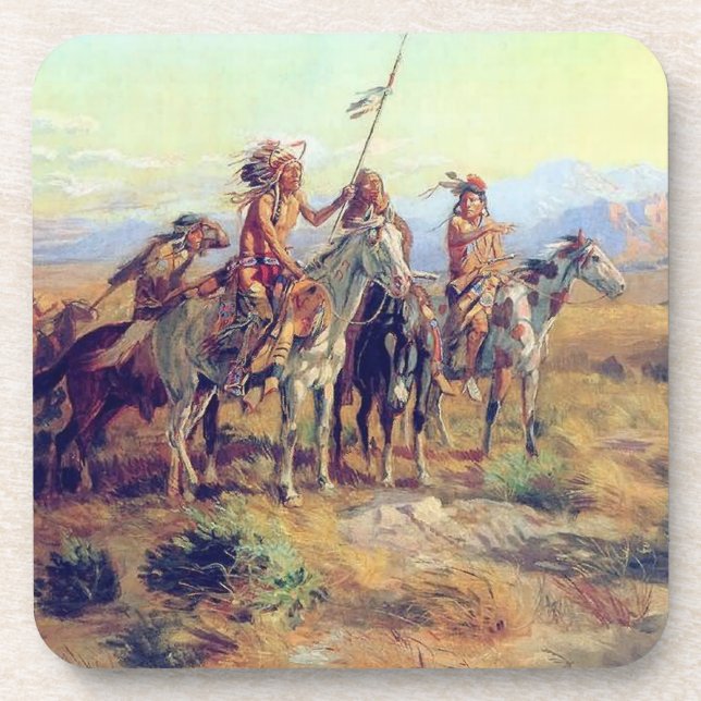 C M Russell les dessous de verre de liège de (Devant)