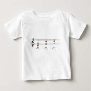 C Major Triad Inversions Solfege Kinder Musikunter Baby T-shirt