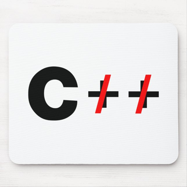 C, nicht C++ Mousepad (Vorne)