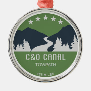 C&O Canal Towpath Ornament Aus Metall