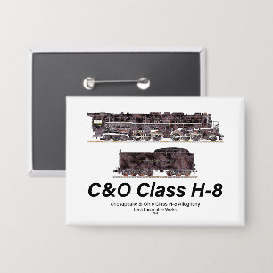 C&O-Klasse H-8 Allegheny-Dampflokomotiven-Profil Button
