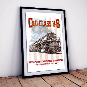 C&O-Klasse H-8 Allegheny-Lokomotive - Amerikanisch Fotodruck