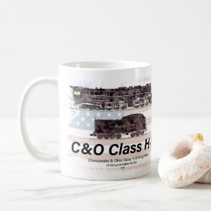 C&O Klasse H-8 Allegheny-Lokomotive - Amerikanisch Kaffeetasse