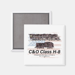C&O-Klasse H-8 Allegheny-Lokomotive - Amerikanisch Magnet